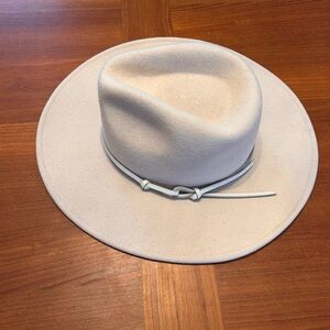 Anthropologie Wool Rancher Hat In Ivory